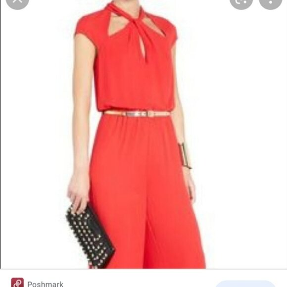 Dress Bcbg Red Jumpsuit NWT BCBG MAXAZRIA REGULA JEWEL RED JUMPSUIT